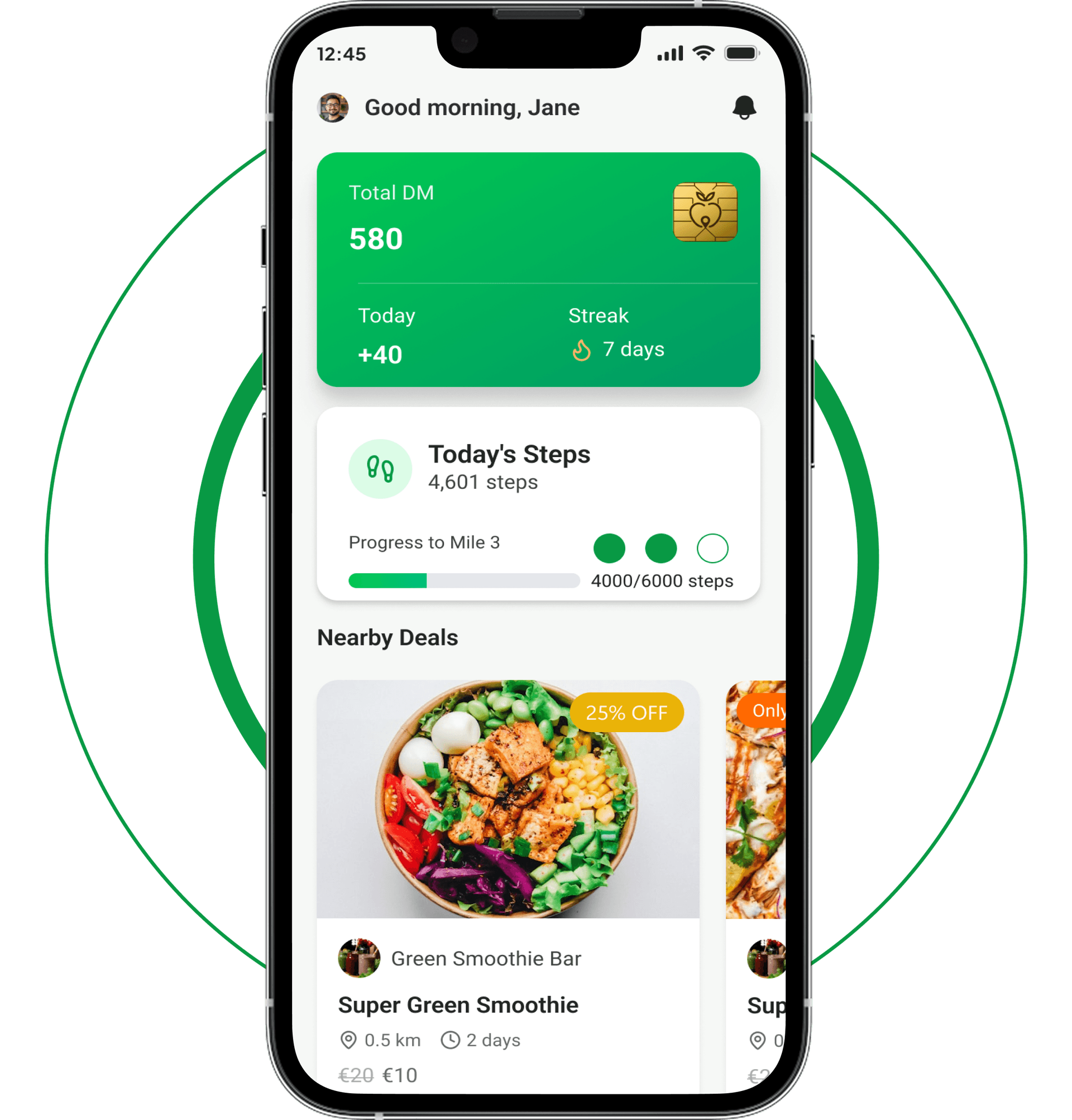 Step Counter Interface